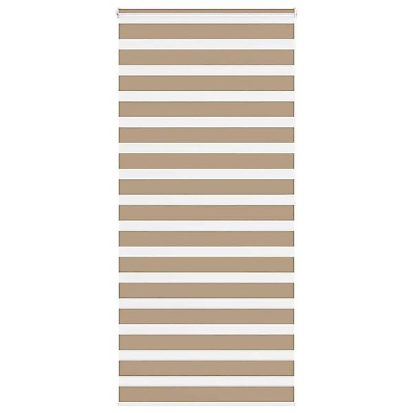 vidaXL Doppelrollo Sandbraun 105x200 cm Stoffbreite 100,9 cm Polyester 4014 günstig online kaufen