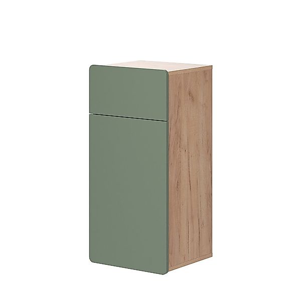 Vicco Midischrank Izan, Goldkraft Eiche/Grün, 36.6 günstig online kaufen