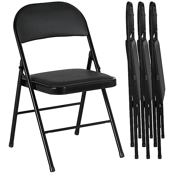 HOMCOM Klappstuhl gepolsterte klappbare Stühle, Indoor, günstig online kaufen