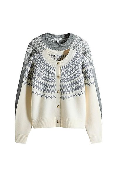 The Set Norwegerpullover The Set Strickpulli + Strickjacke, Fairislemuster günstig online kaufen