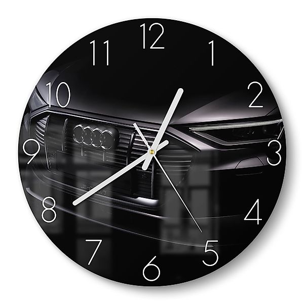 DEQORI Wanduhr 'Audi Frontalaufnahme' (Glas Glasuhr günstig online kaufen