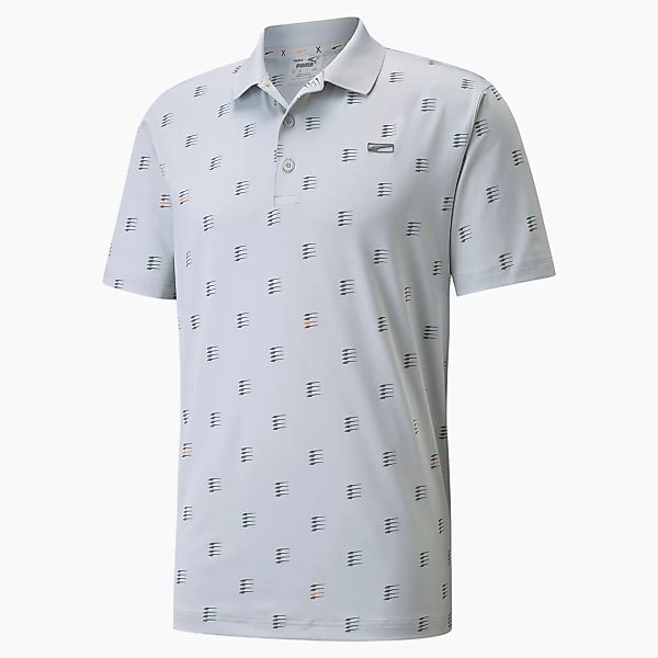 PUMA MATTR Moving Day Golfpoloshirt für Herren | Mit Aucun | Grau/Orange | günstig online kaufen