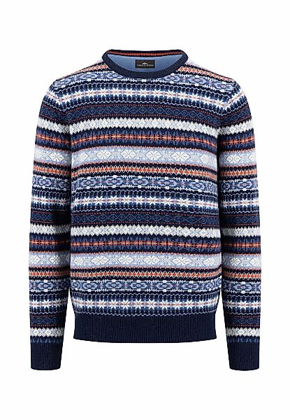 FYNCH-HATTON Strickpullover mit Intarsien Muster günstig online kaufen