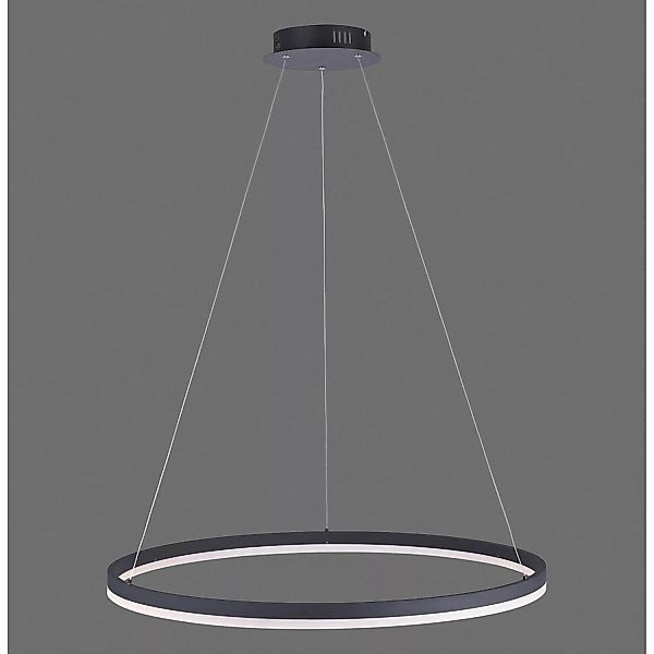 Paul Neuhaus LED-Pendelleuchte Titus Anthrazit Ø 80 cm günstig online kaufen