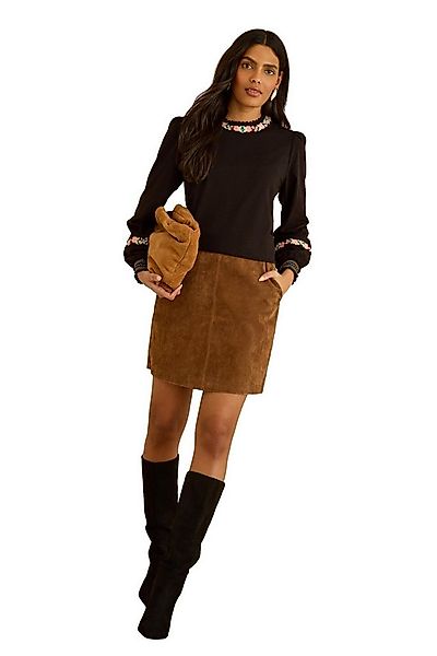 Love & Roses Langarmbluse Love & Roses Langärmeliges Oberteil mit Stickerei günstig online kaufen