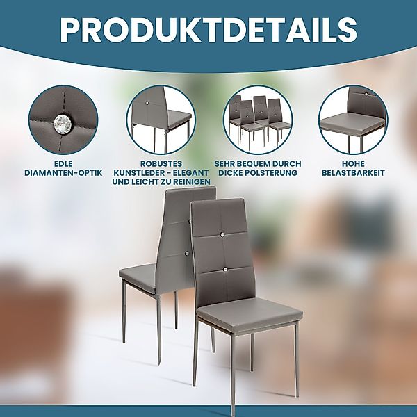 Albatros International Esszimmerstuhl Esszimmerstühle DIAMOND, 4er günstig online kaufen