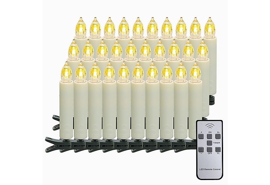 Gotoll LED-Christbaumkerzen LZ20-40 20/30/40er weihnachtsbaumkerzen kabello günstig online kaufen