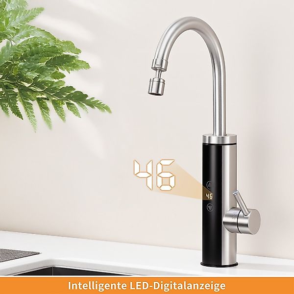 HOMELIVE Küchenarmatur mit Durchlauferhitzer, Wasserhahn 360° günstig online kaufen