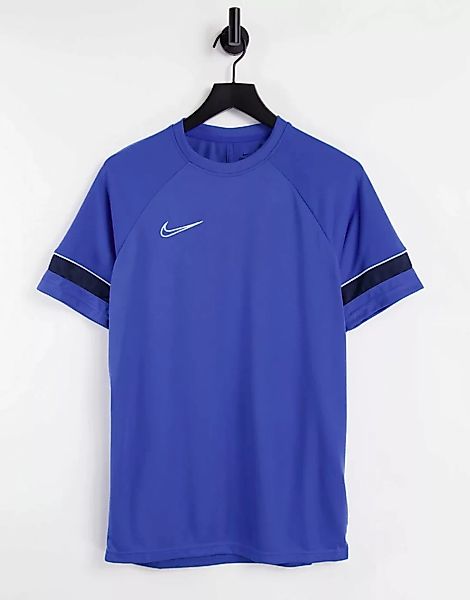 Nike Football – Academy 21 Dri-FIT – T-Shirt in Blau günstig online kaufen