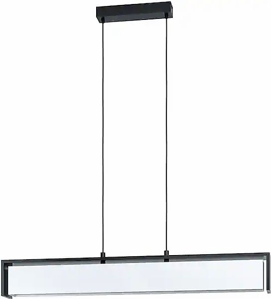 EGLO Hängeleuchte »VALDELAGRANO-Z« in schwarz aus Stahl, Holz / inkl. LED f günstig online kaufen
