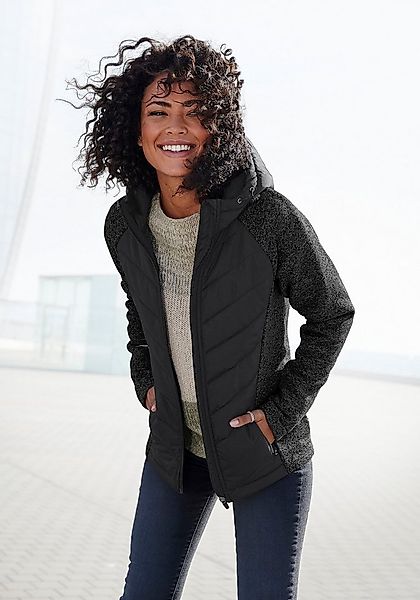 Vivance Steppjacke mit Strickfleece-Ärmeln günstig online kaufen