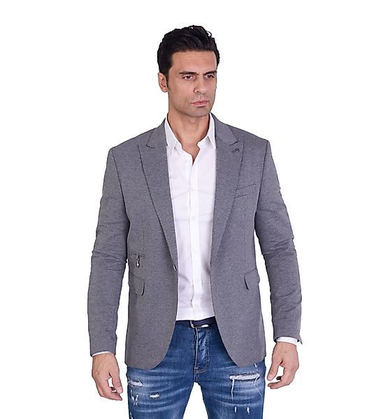 Denim Distriqt Jerseysakko Herren Slim Fit günstig online kaufen