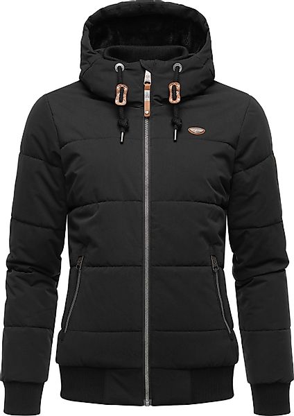 Ragwear Steppjacke "Nuggys Solid", mit Kapuze, stylische und taillierte Win günstig online kaufen