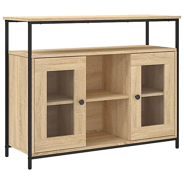 vidaXL Sideboard Sonoma-Eiche 100x35x80 cm Holzwerkstoff 835505 günstig online kaufen