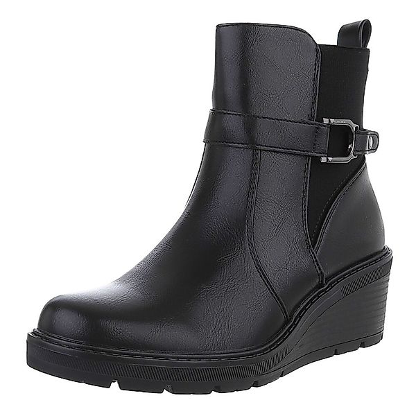 Ital-Design Damen Freizeit Keilstiefelette (88577496) Keilabsatz/Wedge Stie günstig online kaufen