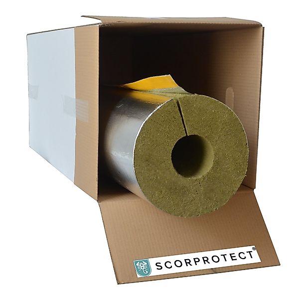 Scorprotect® Steinwolle voller Karton Rohrisolierung Steinwolle günstig online kaufen