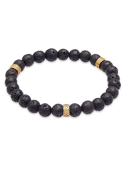 Kuzzoi Bead-Armband-Set Herren Lava Schwarz Vintage günstig online kaufen