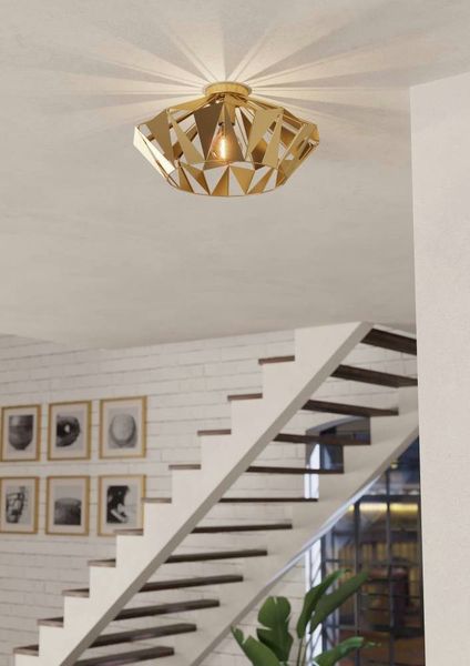 EGLO Carlton Deckenleuchte, gold günstig online kaufen