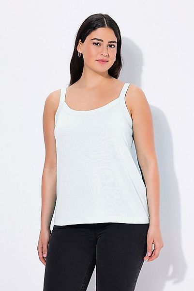 Ulla Popken Longtop Spaghettitop Rundhals Modalmix ärmellos günstig online kaufen