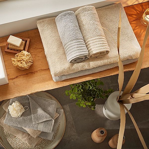 Dyckhoff Handtuch Set »Deep Harmony Energy« Set 3 Stk. Frottier 15% Hanf; 2 günstig online kaufen