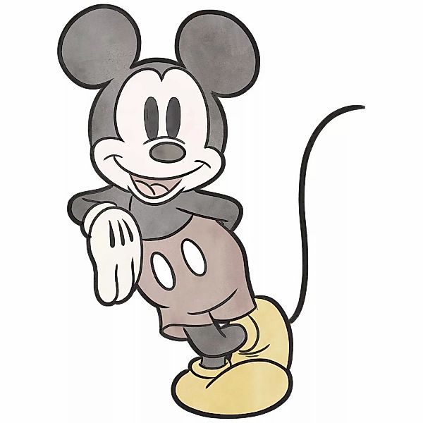 Disney Wandtattoo Mickey Mouse Grau Rot und Gelb 100 x 127 cm 612723 günstig online kaufen