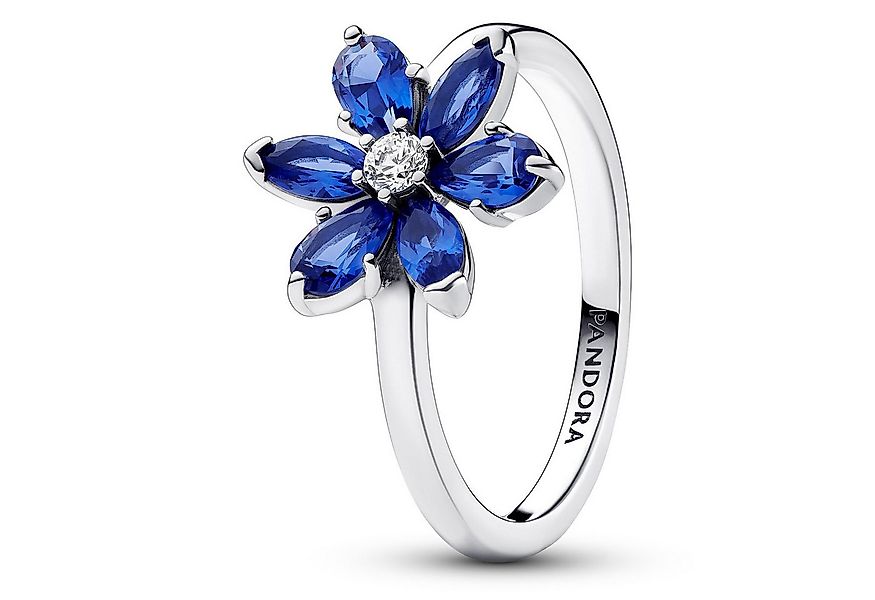 Pandora Silberring Damen-Funkelndes Herbarium Blau günstig online kaufen