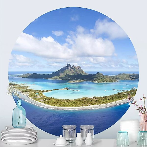 Runde Tapete selbstklebend Inselparadies günstig online kaufen