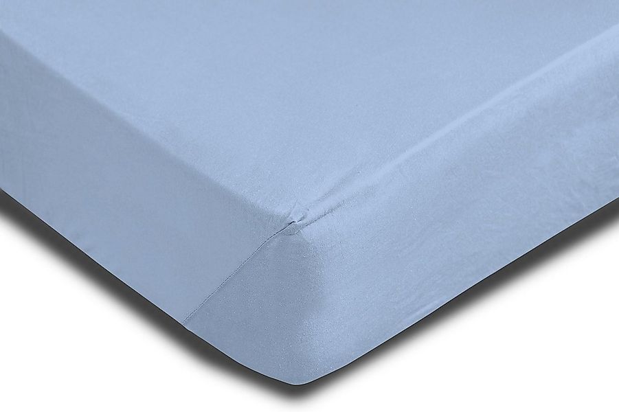 One Home Spannbettlaken, Jersey, Gummizug: rundum, (1 Stück), Baumwolle wei günstig online kaufen