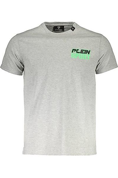 PLEIN SPORT T-Shirt Graues Herren Kurzarm T-Shirt mit Druck & günstig online kaufen