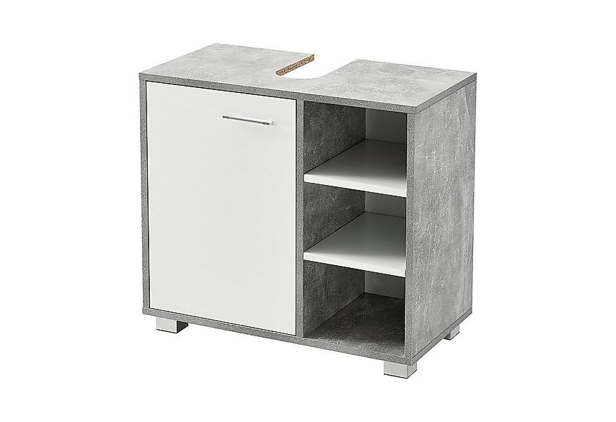 en.casa Waschbeckenunterschrank »Narvik« Badezimmerschrank mit Tür und 3 Ab günstig online kaufen