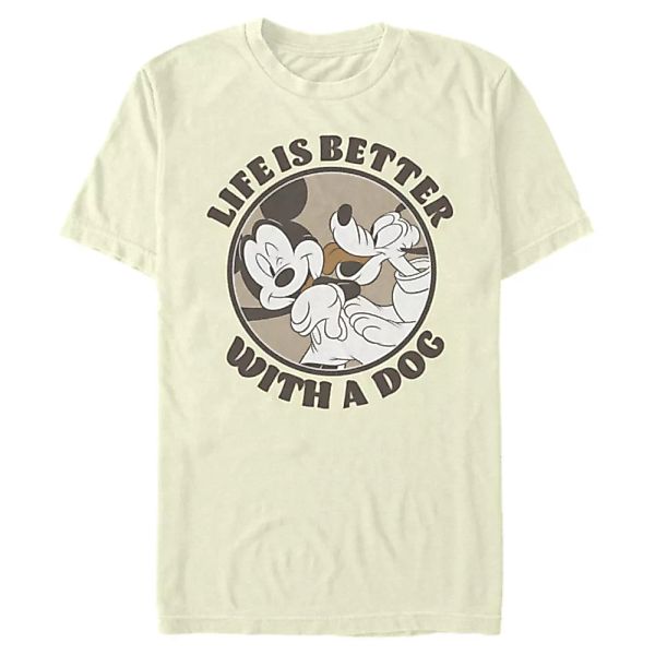 Disney Classics - Micky Maus - Micky & Pluto Dog Life - Männer T-Shirt günstig online kaufen