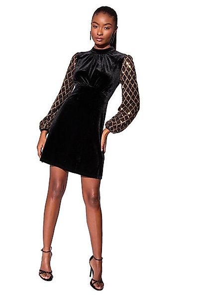 LIPSY Minikleid Lipsy Samt-Etuikleid mit Pailletten, Petite (1-tlg) günstig online kaufen