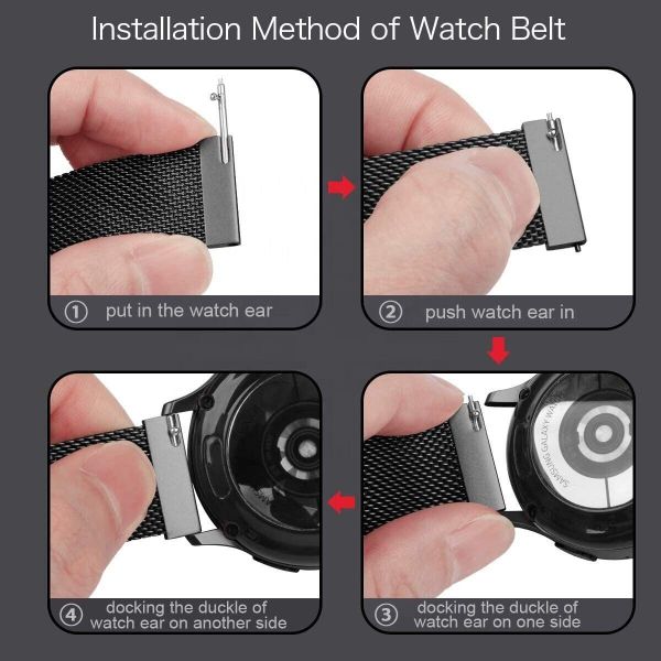 Widmann-Shop Smartwatch-Armband Armband 20/22mm Stegbreite Metall günstig online kaufen