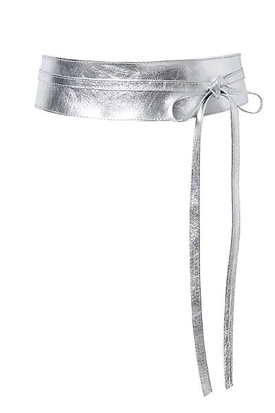 Ulla Popken Hüftgürtel Bindegürtel Metallic-Optik günstig online kaufen