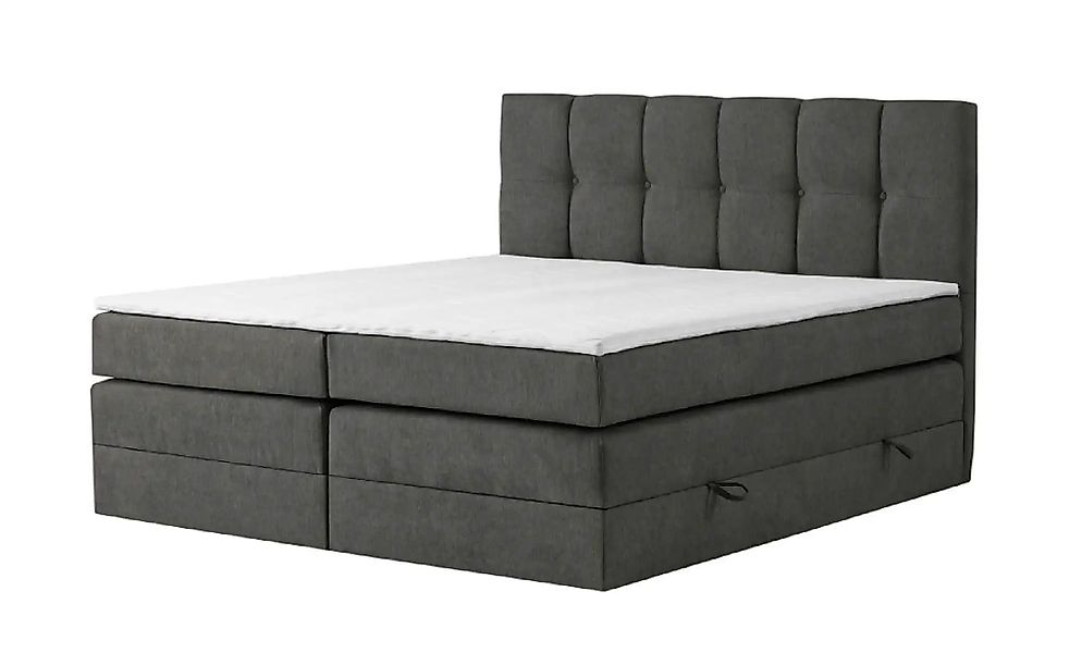 Boxspringbett mit Bettkasten Leeds ¦ grau ¦ Maße (cm): B: 180 H: 121 Betten günstig online kaufen