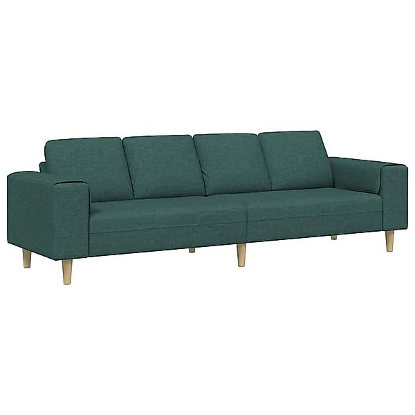 vidaXL Sofa Sofa Set Dunkelgrün Stoff, günstig online kaufen