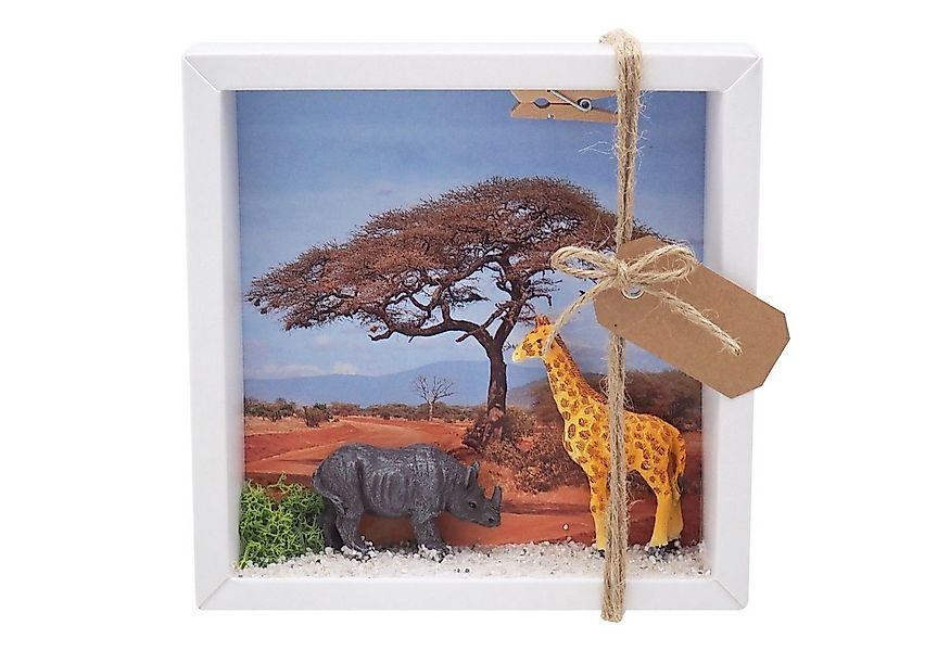 ZauberDeko Geschenkbox Geldgeschenk Afrika Safari Giraffe Nashorn Urlaub Re günstig online kaufen