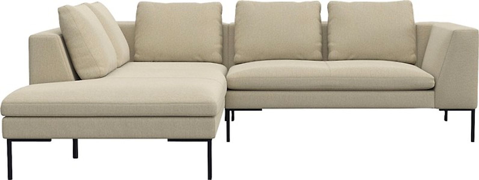 FLEXLUX Ecksofa »Loano, superbequemer Sitzkomfort durch Kaltschaum im Sitz, günstig online kaufen