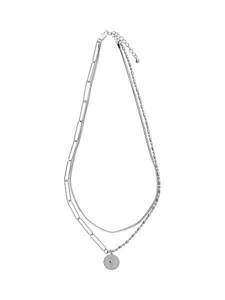 VILA Mehrreihige Halskette Damen Silber günstig online kaufen