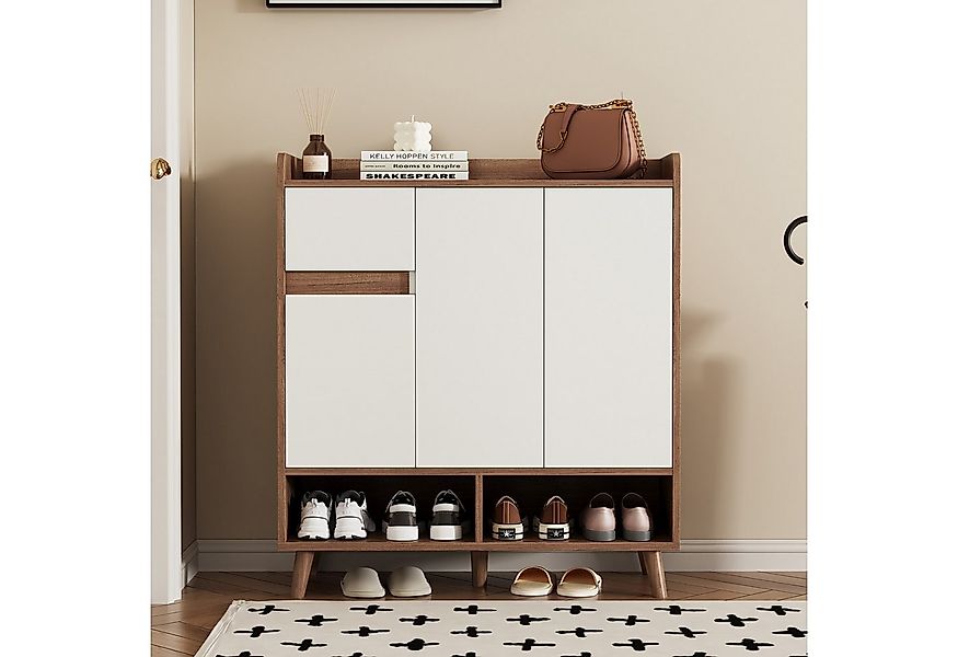 MODFU Sideboard mit Massivholzbeinen (Wohnzimmerschrank,Kommode,Anrichte, 1 günstig online kaufen