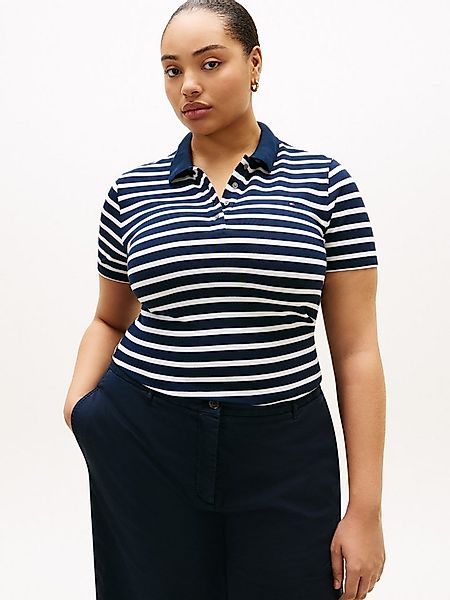 Tommy Hilfiger Curve Poloshirt CRV 1985 SLIM PIQUE POLO SS in großen Größen günstig online kaufen