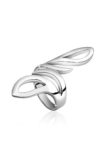 Nenalina Fingerring Wickelring Statement Geschwungen Trend 925 Silber günstig online kaufen