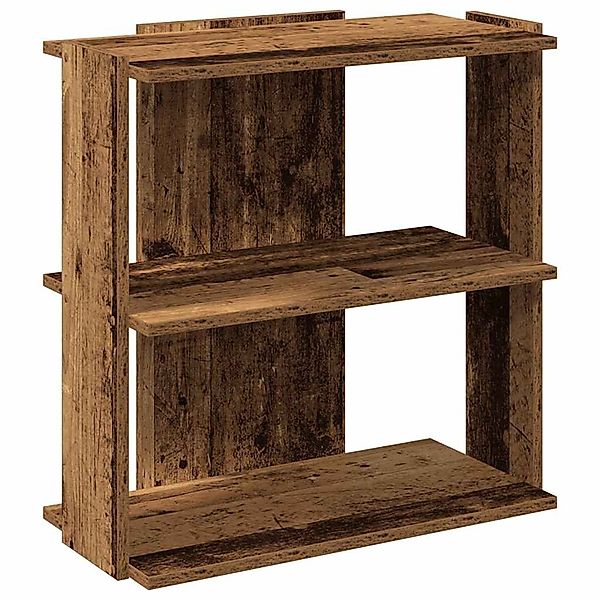 vidaXL Bücherregal Bücherregal 3 Böden Altholz-Optik günstig online kaufen