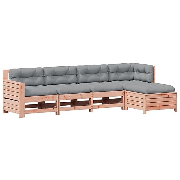 vidaXL 5-Tlg Garten-Lounge-Set mit Kissen Massivholz Douglasie 3250834 günstig online kaufen