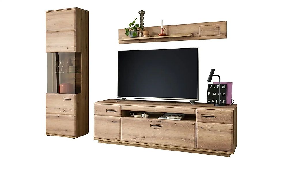 uno Wohnkombination  Nafeli ¦ holzfarben ¦ Maße (cm): B: 255 H: 206 T: 50.0 günstig online kaufen