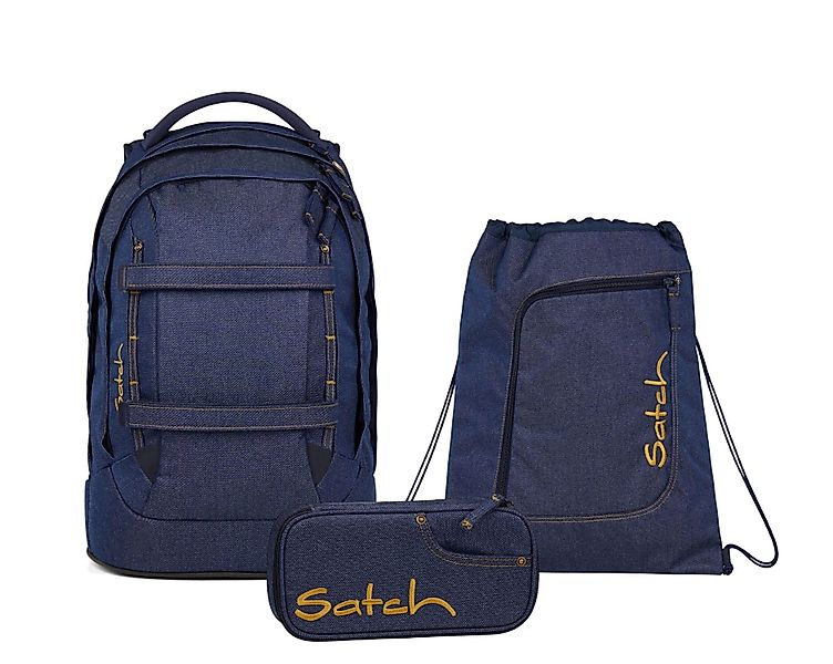 Satch Schulranzen Schulrucksack-Set PACK Denim Blue günstig online kaufen