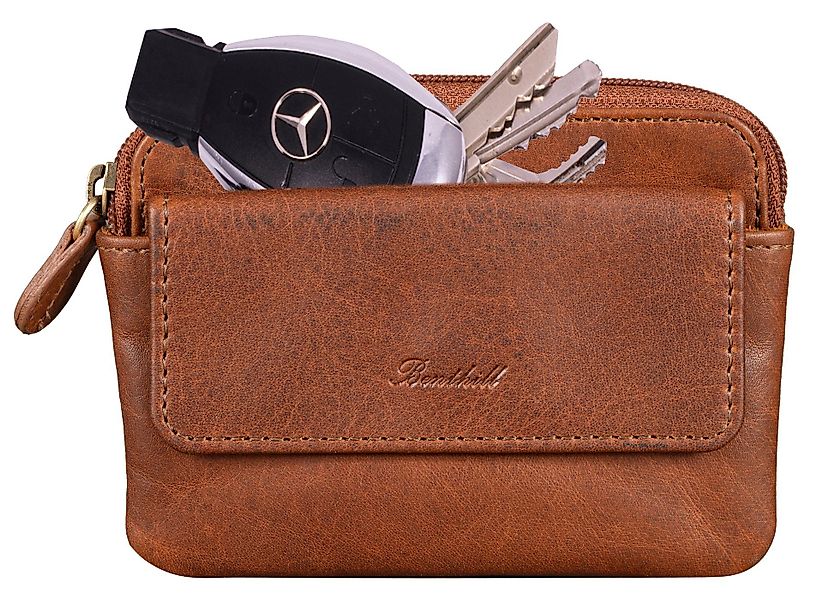 Benthill Schlüsseltasche Echt-Leder Schlüsseletui mit Kartenfach günstig online kaufen
