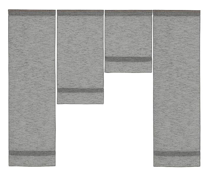 EXPERIENCE Scheibengardine Scheibengardine modern 3er I günstig online kaufen