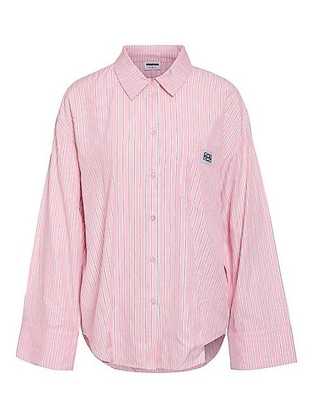 Noisy may Blusenshirt Gestreiftes Langarm-Hemd mit Button-Down-Kragen 8518 günstig online kaufen