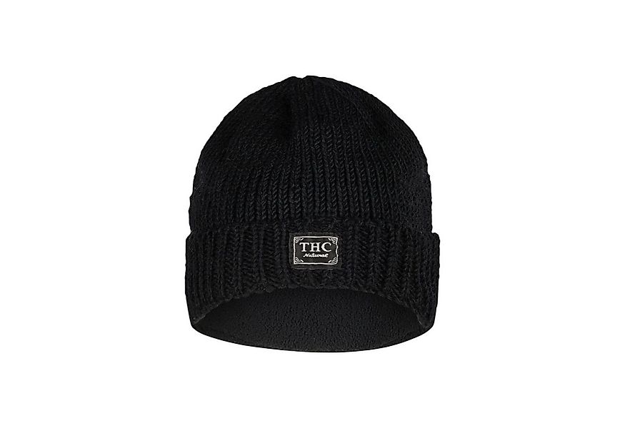 THC Natural Line Strickmütze THC Schafwoll Rollcap 721 schwarz (1 Stück, 1- günstig online kaufen